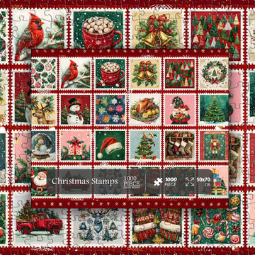 Stamps natalizio puzzle puzzle 1000 pezzi